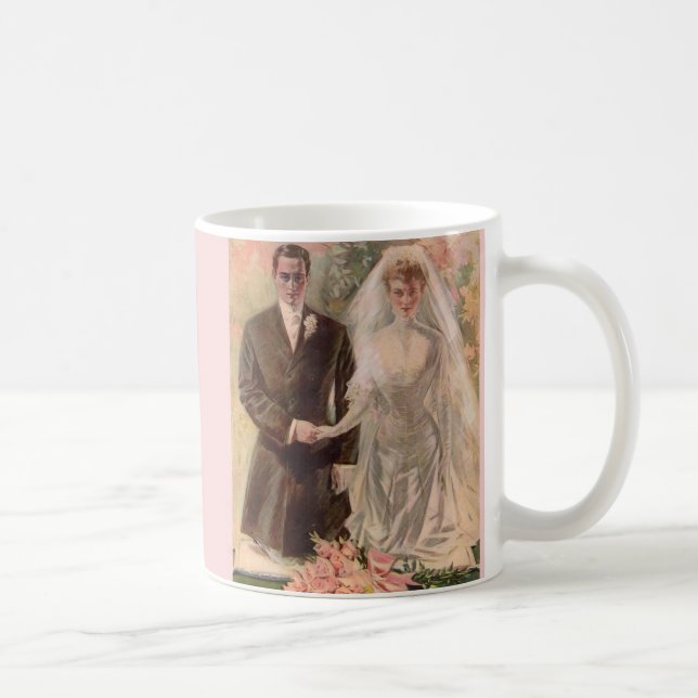 Caneca De Café Casamento Edwardian de 1906 (Direita)