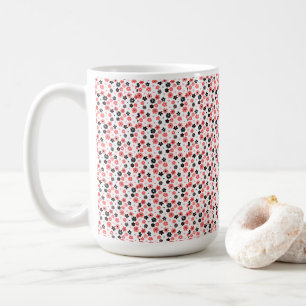 Caneca De Café Casamento Floral Moderno do Monograma