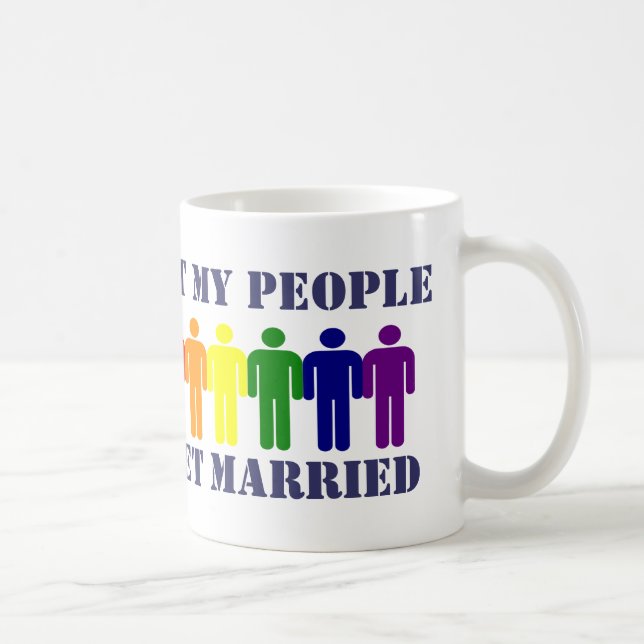 Caneca De Café Casamento gay e igualdade (Direita)