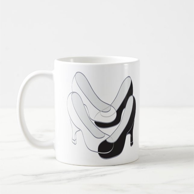 Caneca De Café Casamento II, Design Clássico de Café Branco (Esquerda)