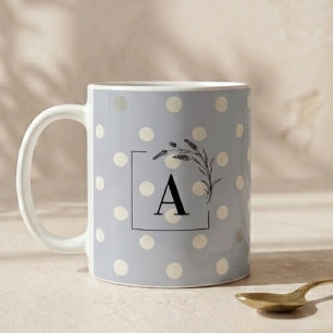 Caneca De Café Casamento Islâmico Inicial Pontos Azuis Noivo