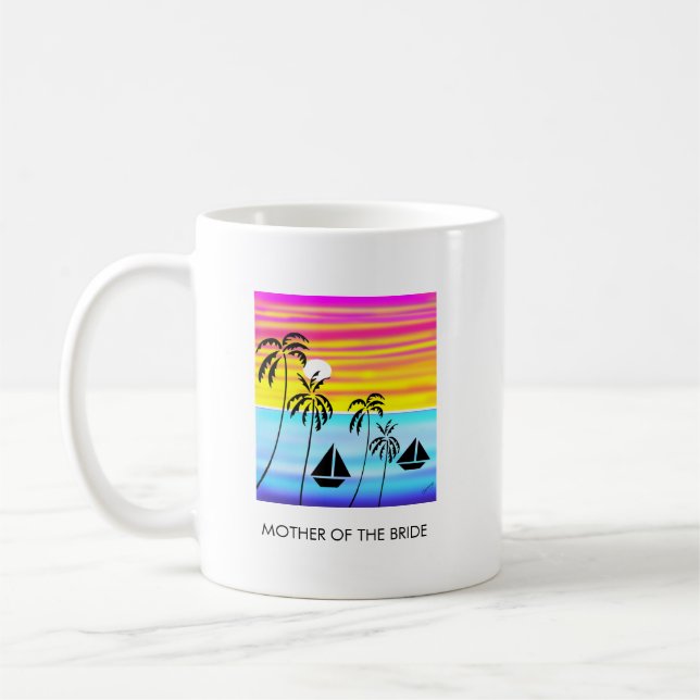 Caneca De Café Casamento, Marcha Solar Tropical Incrível (Esquerda)