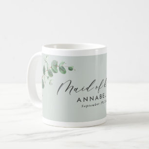 Caneca De Café Casamento mínimo moderno de madrinha de casamento 