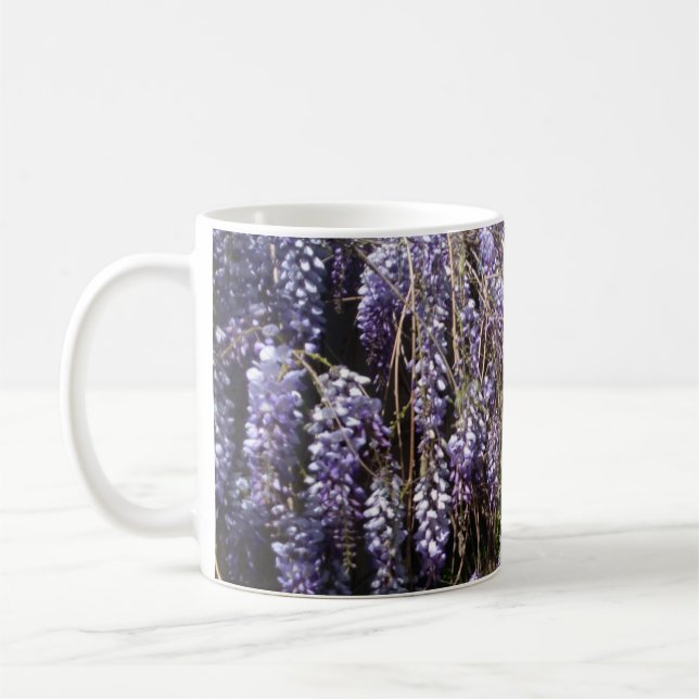 Caneca De Café Casamento Obrigado Gift Wisteria Violet (Esquerda)
