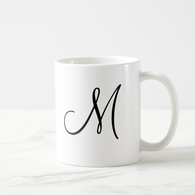 Caneca De Café Casamento Oferece Monogramas de Mug (Direita)
