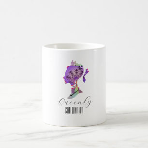 Caneca De Café Casamento Queenly Caffeinado Famílias Anniversa