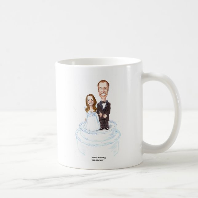 Caneca De Café Casamento Real Catherine &William Oferece Camiseta (Direita)