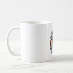 Caneca De Café Casamento Rústico Patriótico em Celeiro