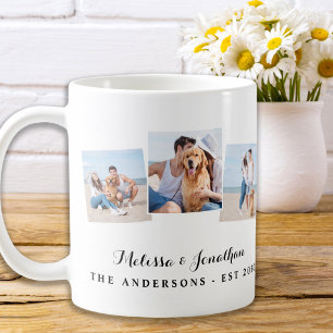 Caneca De Café Casamento Único de Foto Personalizado 3