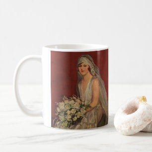 Caneca De Café Casamento vintage, Retrato de Noiva Vitoriana