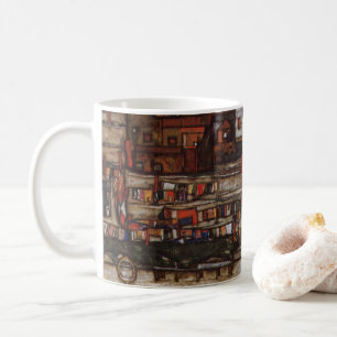Caneca De Café Casas com lavanderia por Egon Schiele