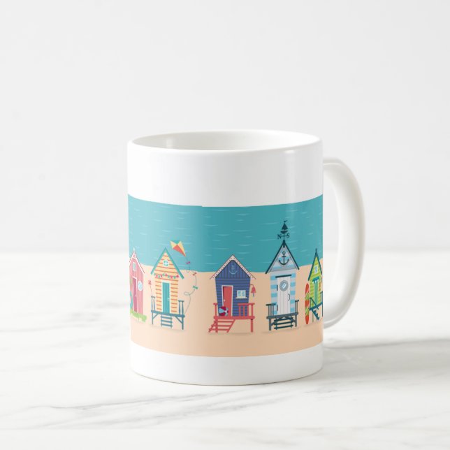 Caneca De Café Casas de praia (Frente Esquerda)