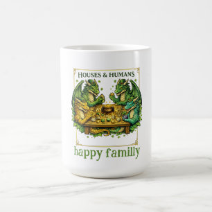 Caneca De Café Casas e Humanos engraçados de DnD para Dungeons de