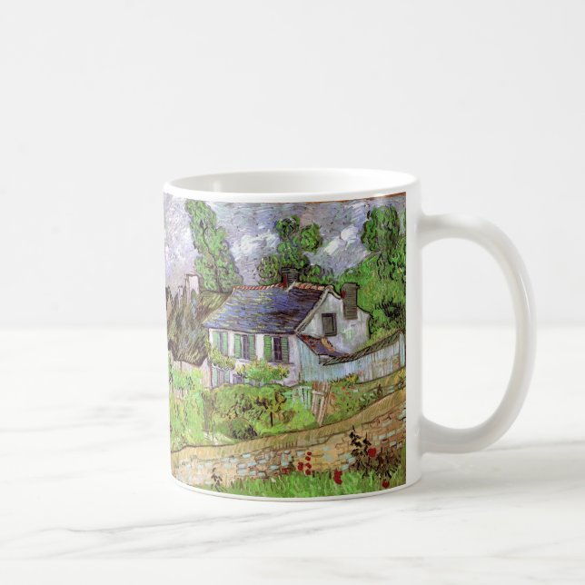 Caneca De Café Casas em Auvers de Vincent van Gogh (Direita)