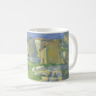 Caneca De Café Casas em Provença por Paul Cezanne, Vintage Art