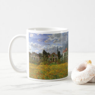 Caneca De Café Casas na Argentina por Claude Monet, Vintage Art