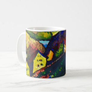 Caneca De Café Casas Wassily Kandinsky em Murnau. Expressionismo