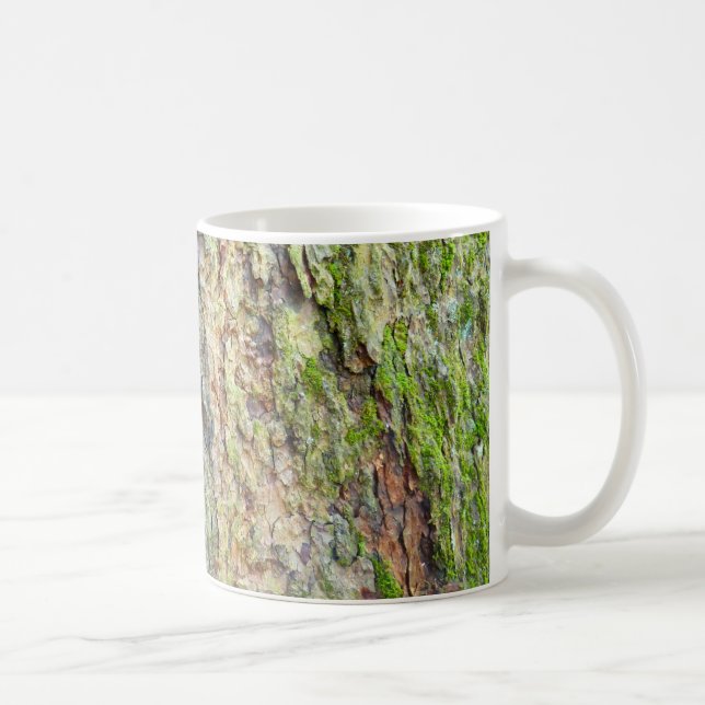 Caneca De Café Casca de Árvore Coberta de Musgo (Direita)