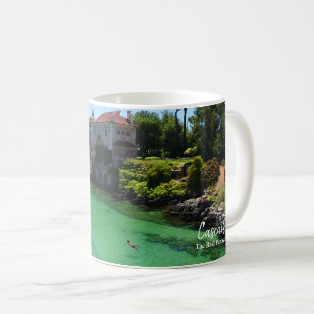 Caneca De Café Cascais - Portugal Real (Frente Esquerda)