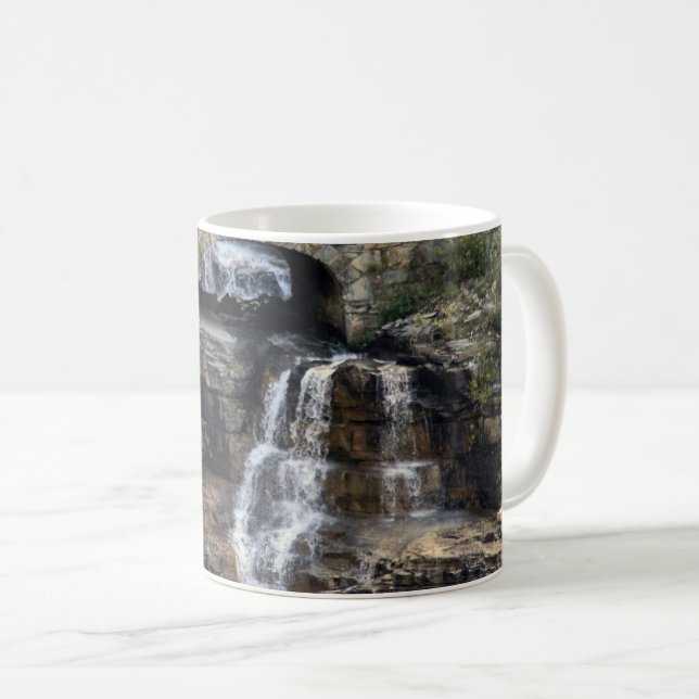 Caneca De Café Cascata Através da Pedra (Frente Esquerda)