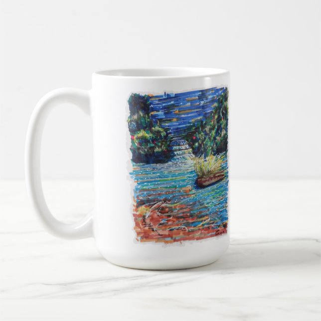 Caneca De Café Cascata Colorida (Esquerda)