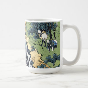 Caneca De Café Cascata de Kirifuri perto da montanha Housai de Ku
