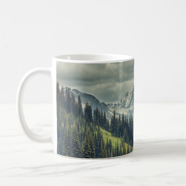 Caneca De Café Cascata do Norte: Pico de Montanha Majestosa. (Esquerda)