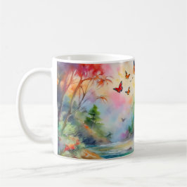 Caneca De Café Cascata Encantada - Escape Em Cascata Tranquila
