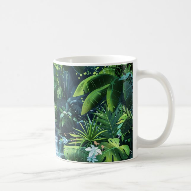 Caneca De Café Cascata na selva (Direita)