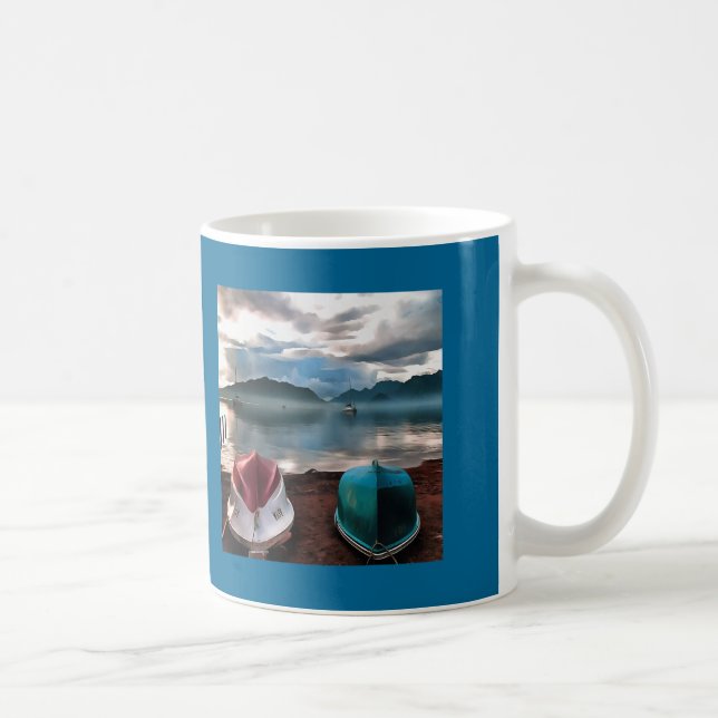 Caneca De Café Cascos de Barcos e Marmaris (Direita)