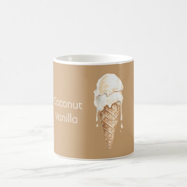 Caneca De Café Casquinha de Sorvete de Coco e Baunilha (Centro)