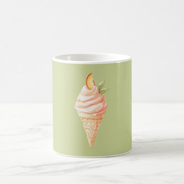 Caneca De Café Casquinha de Sorvete de Pêssego (Centro)