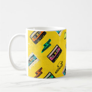 Caneca De Café Cassete Retro: Design do Partido do Amor anos 80