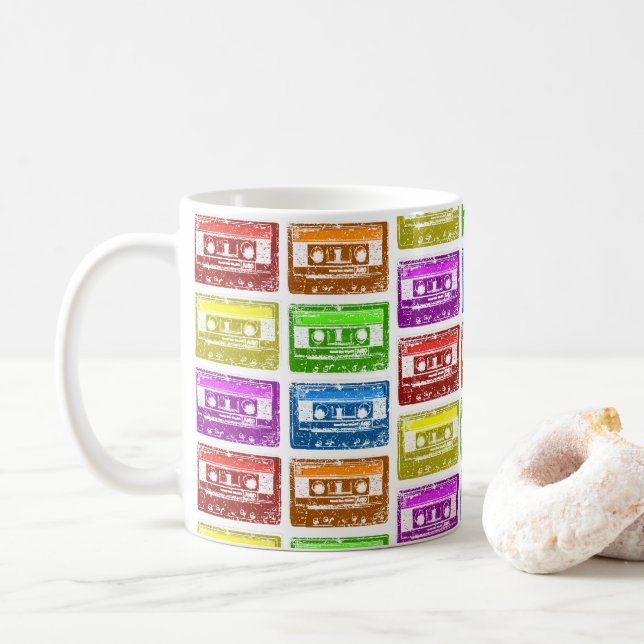 Caneca De Café Cassette, eu sou tão velho (Com Donut)