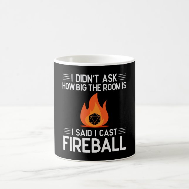 Caneca De Café Cast Fireball Funny Gamer Geek (Centro)