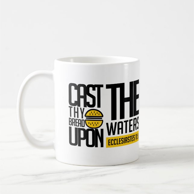 Caneca De Café Cast thy bread upon the waters: (Esquerda)