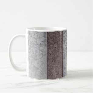 Caneca De Café Castanho e cinza B trabalho de arte