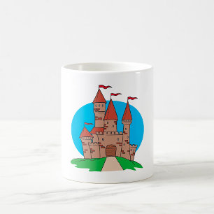 Caneca De Café Castelo com Bandeiras