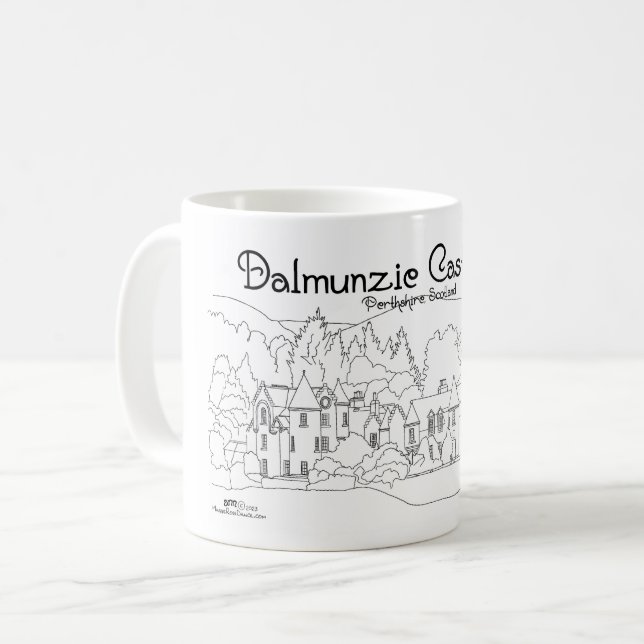 Caneca De Café Castelo Dalmunzie (Frente Esquerda)
