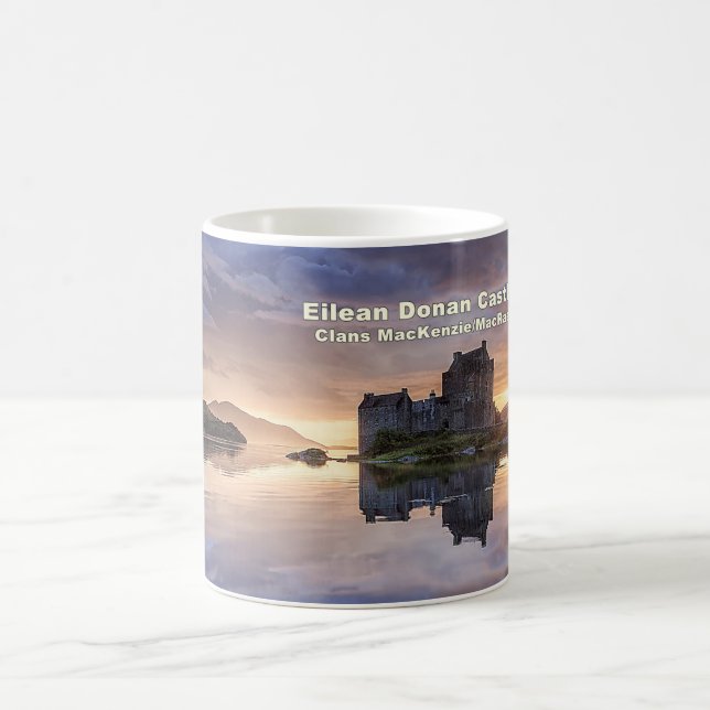 Caneca De Café Castelo de Eilean Donan - Clãs MacKenzie MacRae (Centro)