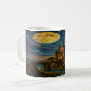 Caneca De Café Castelo de Fantasia ao Luar