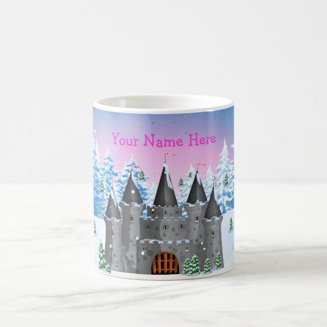 Caneca De Café castelo de rabo-de-fada inverno (Centro)