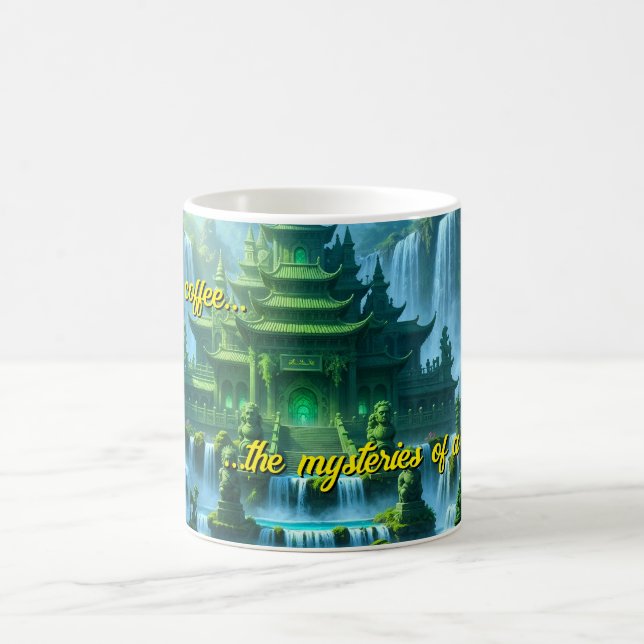 Caneca De Café Castelo do Templo do Trono de Jade Secreto (Centro)