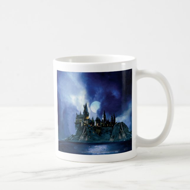 Caneca De Café Castelo Harry Potter| Hogwarts à noite (Direita)