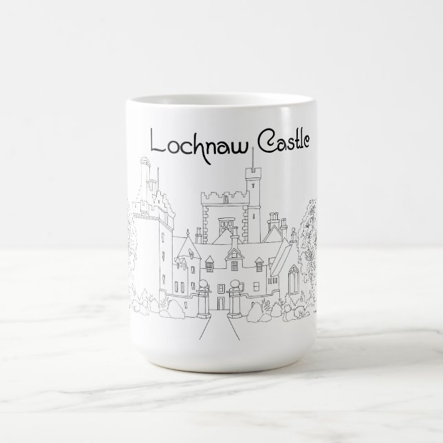 Caneca De Café Castelo Lochnaw Escócia (Centro)