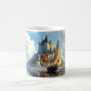 Caneca De Café Castelo Medieval