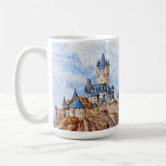 Caneca De Café Castelo no Rio Reno