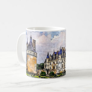Caneca De Café Castle Chenonceau. França.