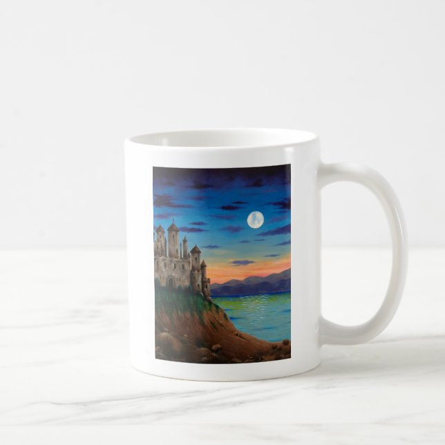 Caneca De Café "Castle Island" - Castelo numa ilha Cliff Mug (Direita)