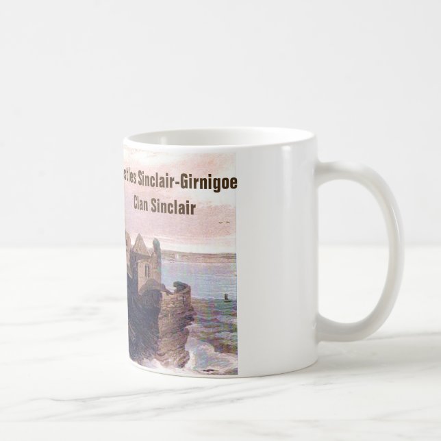 Caneca De Café Castles Sinclair-Girnigoe - Clan Sinclair (Direita)